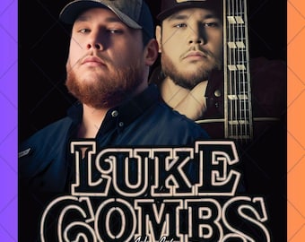 Diseño PNG de la gira My Kinda Saturday Night de Luke Combs (Descarga digital)