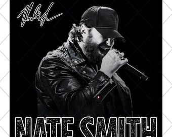 Nate Smith Rock and Roll Tour 2026: Archivo PNG de la camiseta (Descarga digital)