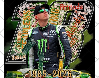 Archivo PNG de Kyle Bush, diseño Rowdy (descarga digital)