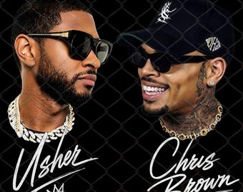 Gira Raymond & Brown 2026, diseño de camiseta de Usher x Chris Brown (descarga digital)
