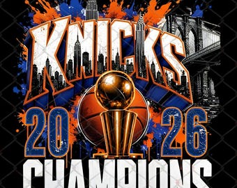 Diseño de los New York Knicks campeones de la NBA 2026 (Descarga digital)