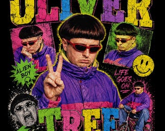 Oliver Tree Música Pop Rock PNG, Diseño de Camiseta Fan Art (Descarga Digital)