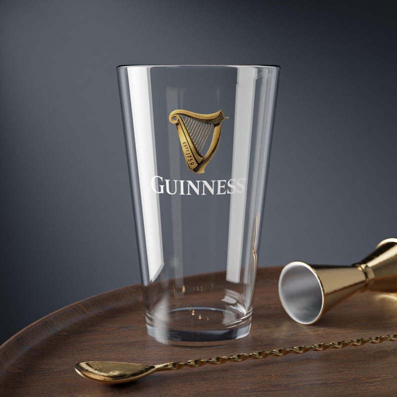 Szklanka do Guinnessa, 16-uncjowa szklanka do piwa | Logo piwa zdjęcie 1