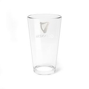 Szklanka do Guinnessa, 16-uncjowa szklanka do piwa | Logo piwa zdjęcie 4