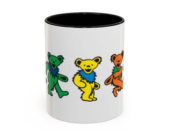 Dancing Grateful Dead Bears Mug | Accent Coffee Mug