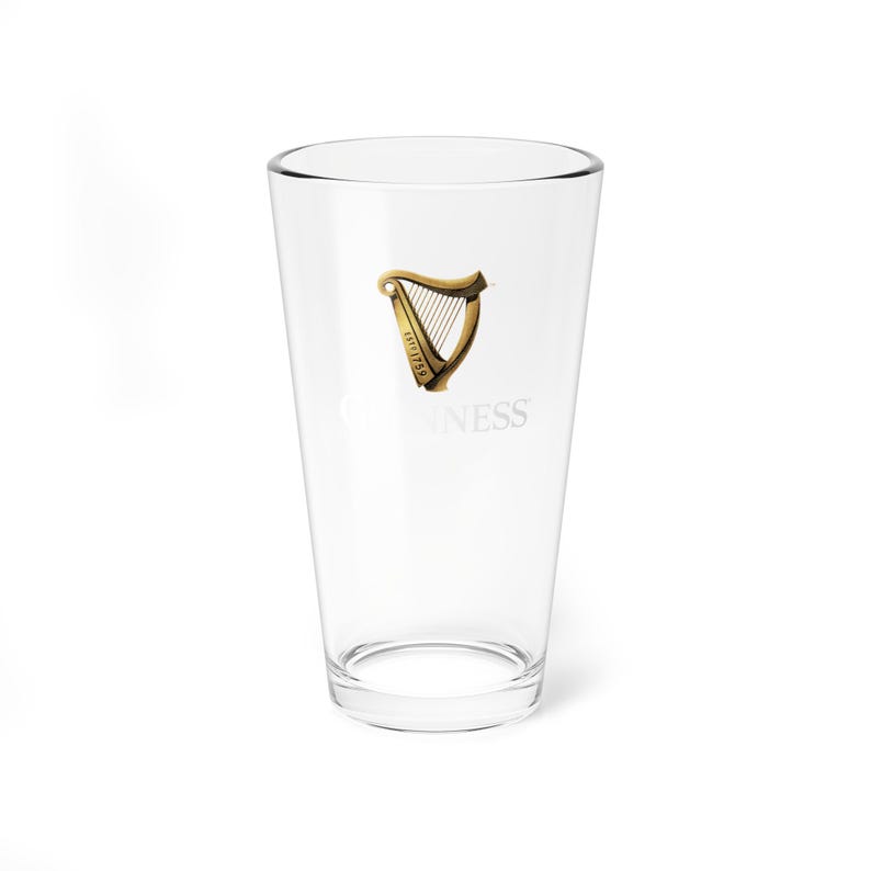 Szklanka do Guinnessa, 16-uncjowa szklanka do piwa | Logo piwa zdjęcie 3