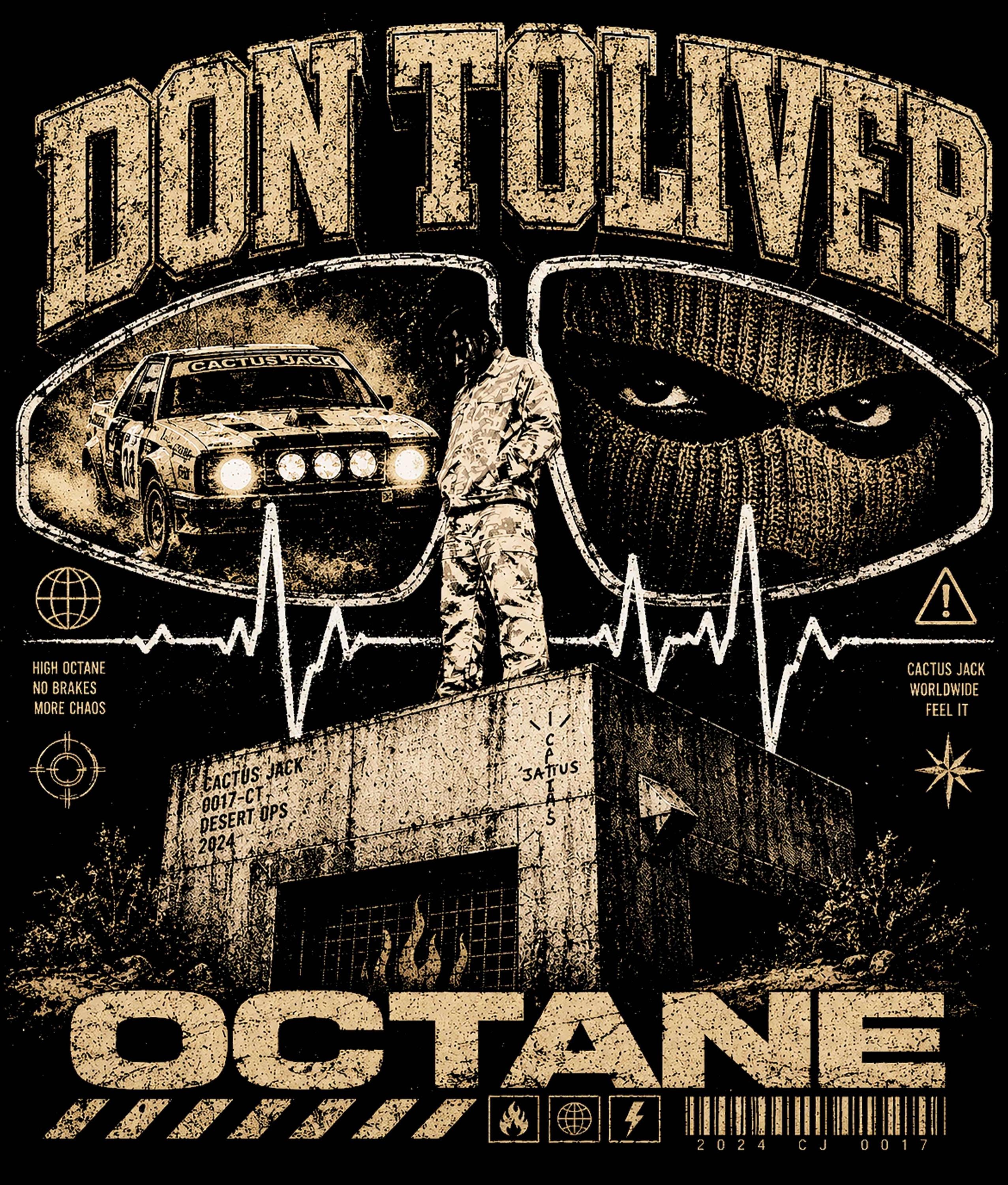 Don Toliver Octane Tour PNG: Bootleg Concert Tee Design (digital