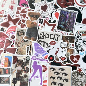 50 y2k retro  aesthetic Sticker Pack Laptop decals ,Journaling Scrapbook Stickers ,Waterproof Vinyl Stickers