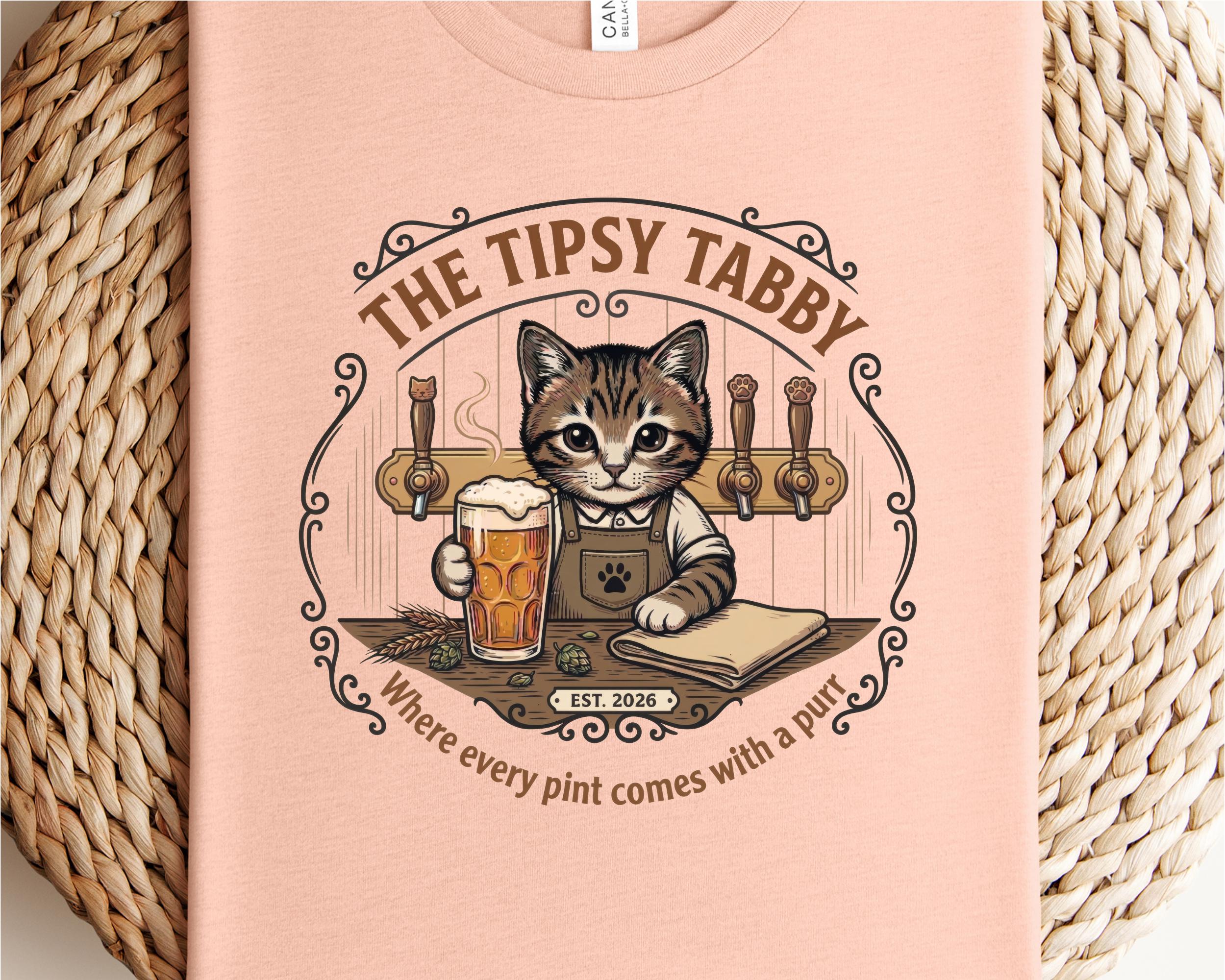 Beer cat t shirt - Etsy 日本