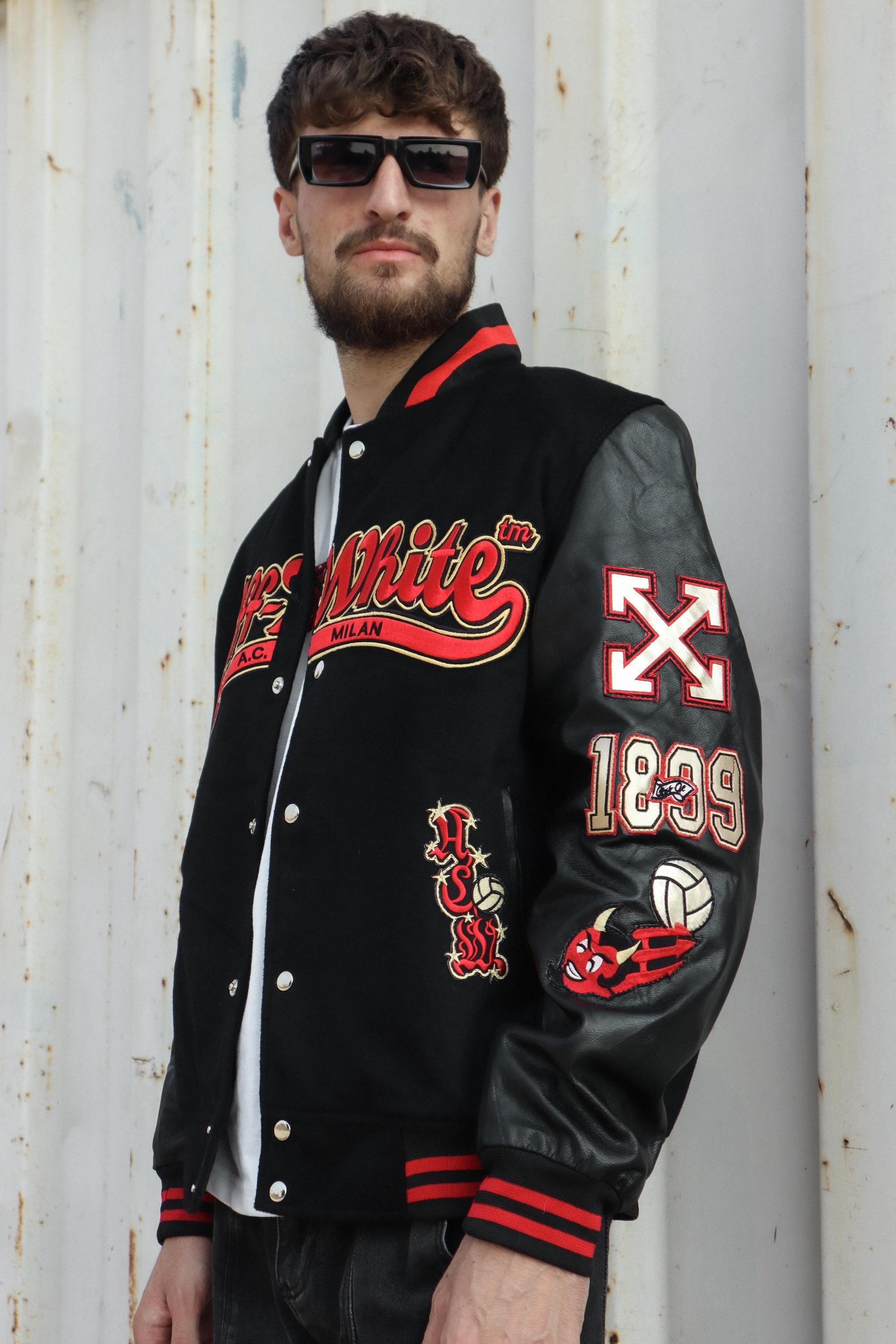 Ac milan varsity jacket - Etsy 日本