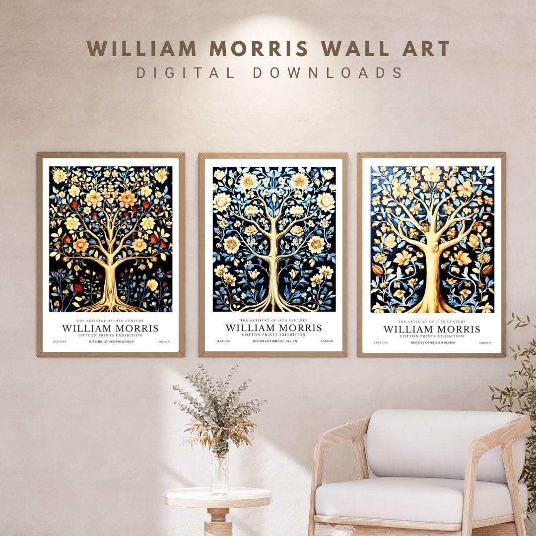 William Morris Tree of Life Prints, Botanical Arts Exhibition Posters ...