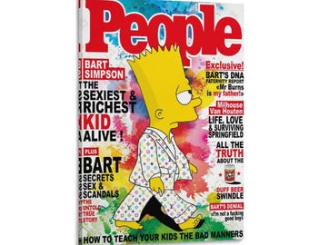 Shop simpsons Canvas Wall Art Poster Print Home Decor Poster