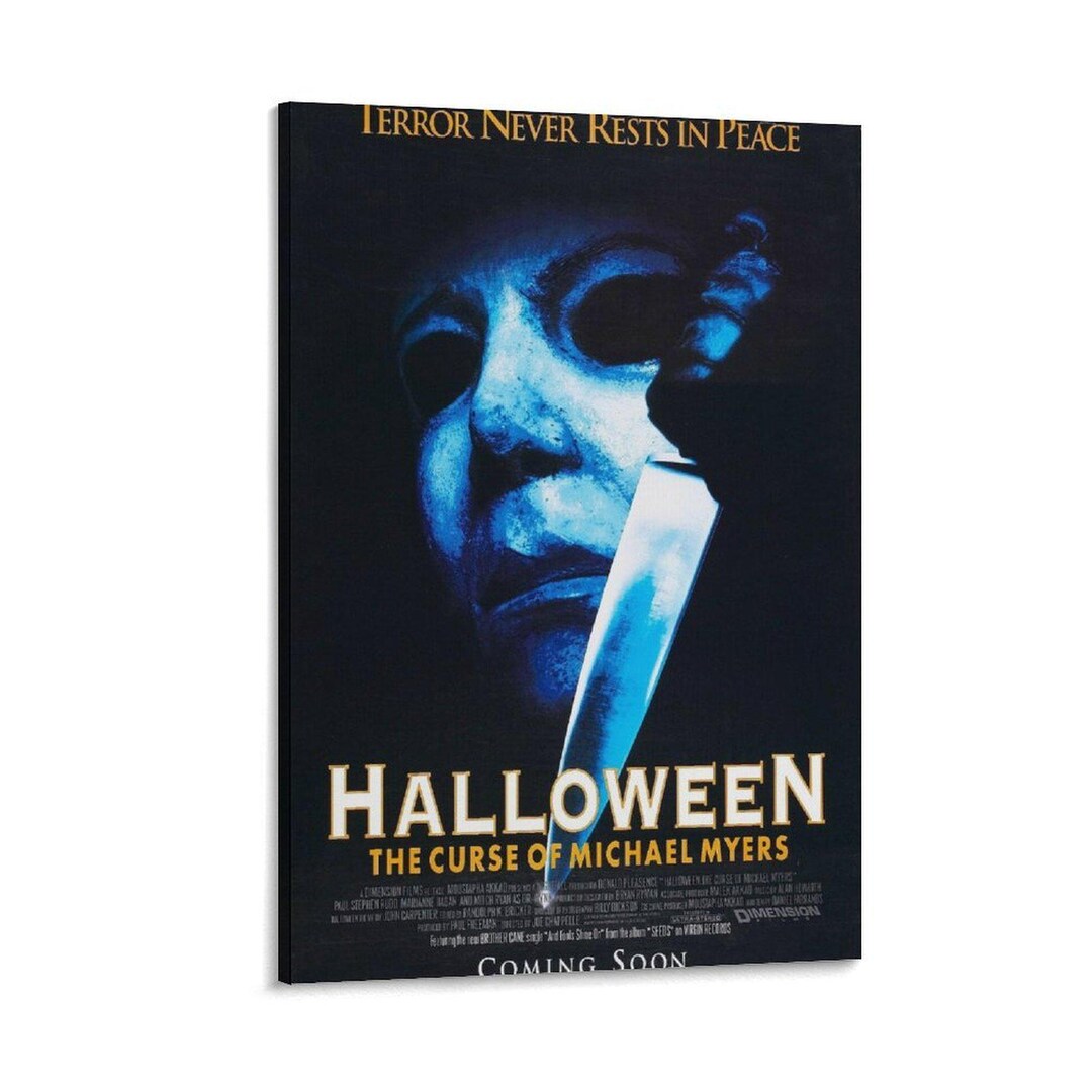 HALLOWEEN 6 the Curse of Michael Myers Canvas Wall Art Poster Print ...