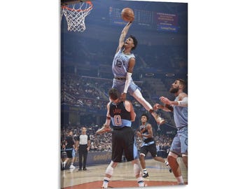 Ja Morant Dunking Canvas Wall Art Poster Print Home Decor