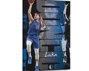 Dallas Mavericks - Luka Doncic Canvas Wall Art Poster Print Home Decor Poster