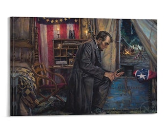 Abraham Lincoln Canvas Wall Art Poster Print Home Decor Posters