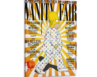 Homer Simpson's fashion week Canvas Wall Art Poster Print Home Decor Poster