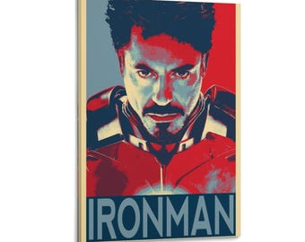 Team Iron Man Canvas Wall Art Poster Print Home Decor