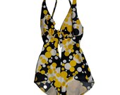 Vintage 70s Cutout Robby Len Fashions One Piece Swim Suit
