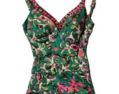 Vintage 1950s Perfection Fit by Roxanne Abstract One Piece Swim Suit