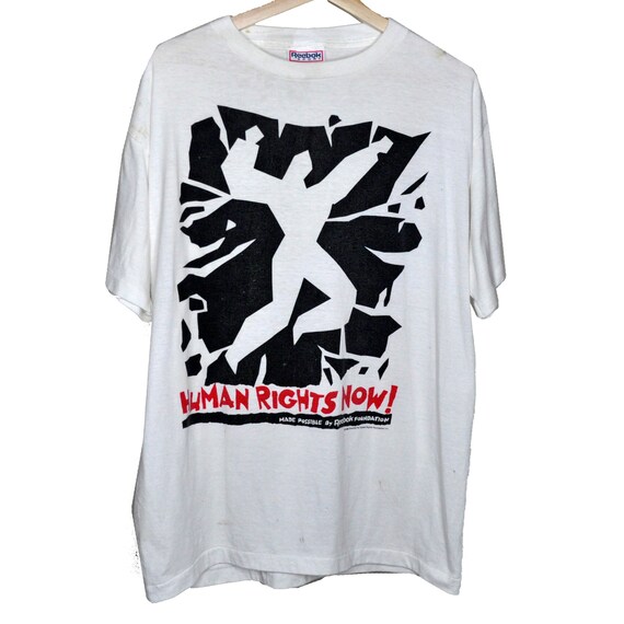 Vintage 1988 Human Rights Now! Tour T-shirt sponso