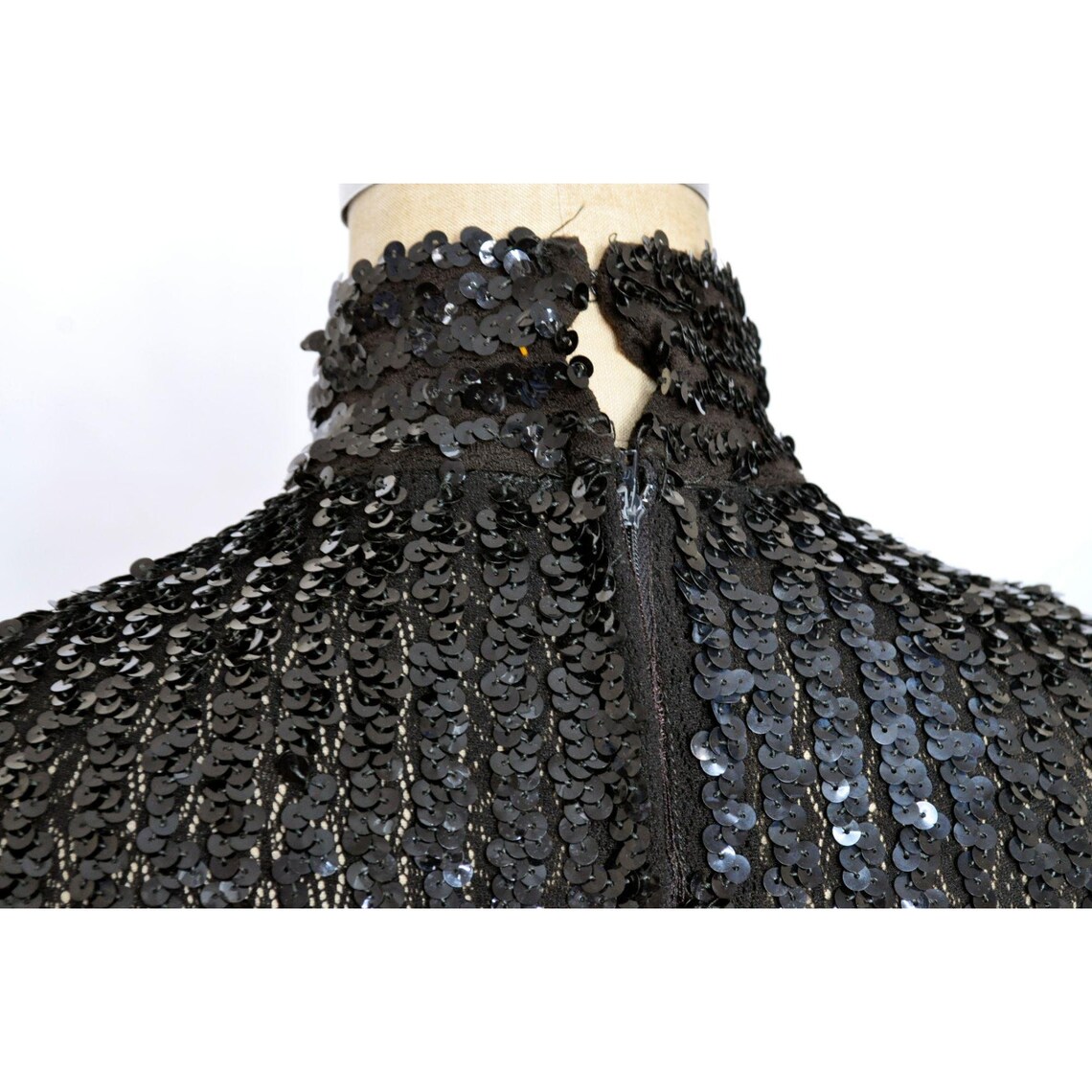 silver sequin robe