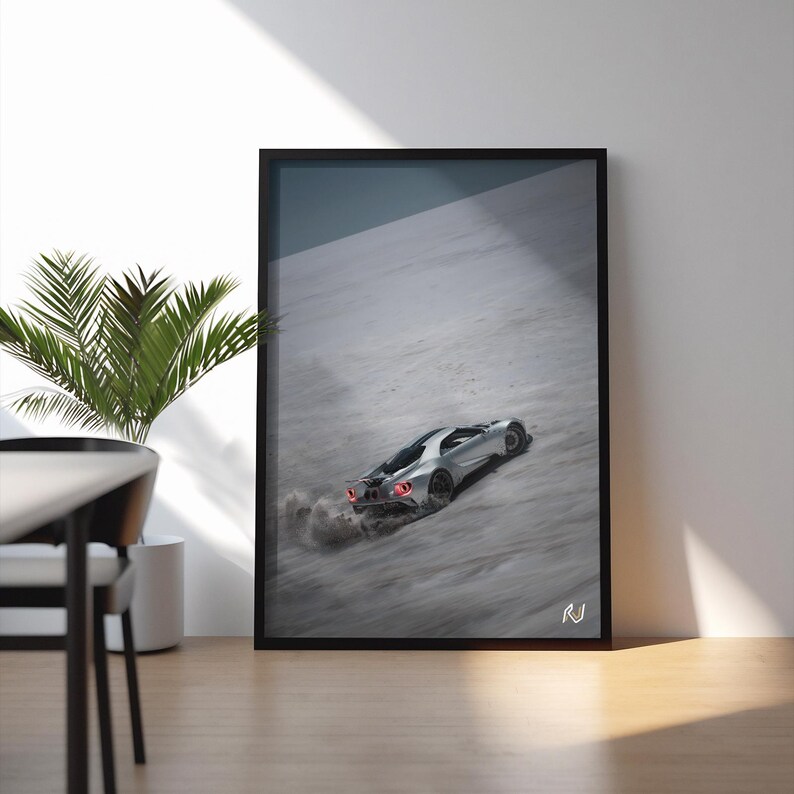 Ford GT 2016 Poster | Supercar Wall Art | Car Decor | American Supercar ...