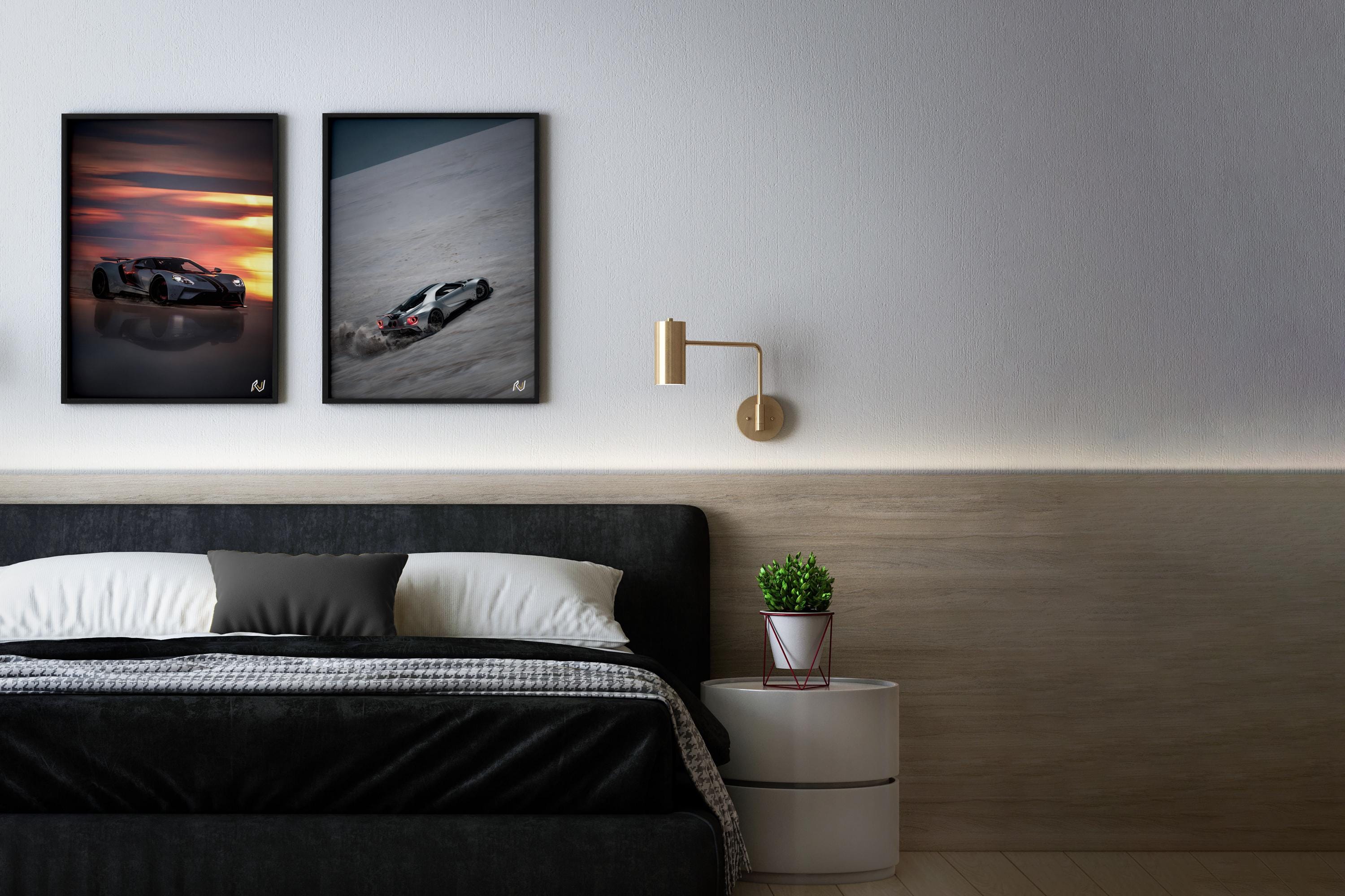 Ford GT Sunset Poster | Supercar Wall Art | Ford GT Print | Le Mans Car ...