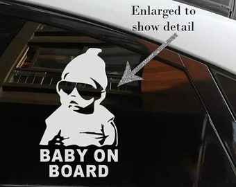 Baby on Board Car Decal ~ Baby on Board Window Decal ~ Baby on Board Car Window Decal