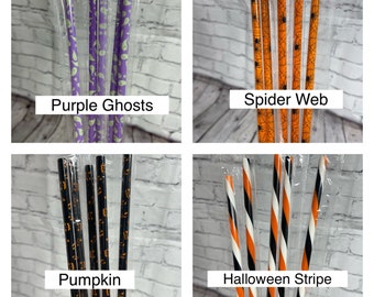 Plastic Straws ~ Halloween Straws ~ Christmas Straws ~ Tumbler Straws ~ Checkered Straw ~ Plastic Straws with Designs ~ Tumbler Accessories