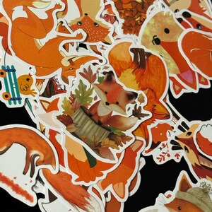 Fox Sticker Pack ~ Water Bottle Sticker ~ Laptop Sticker ~ Phone Sticker ~ Fox Stickers ~ Personalized Stickers ~ Pack of 10 Stickers