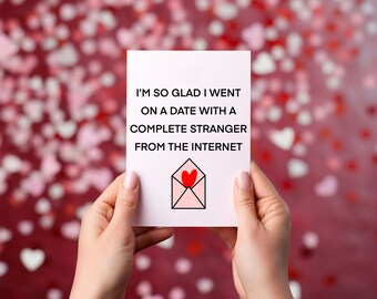 Internet Dating Greeting Card ~ 5x7 ~ Free Shipping