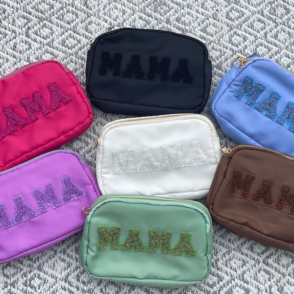 Mama Crossbody Bag ~ Mama Chenille Patch ~ Mama Belt Bag ~ Fanny Pack