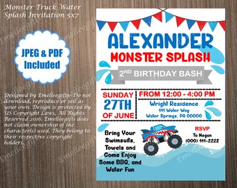 Splash Bash Invite Etsy