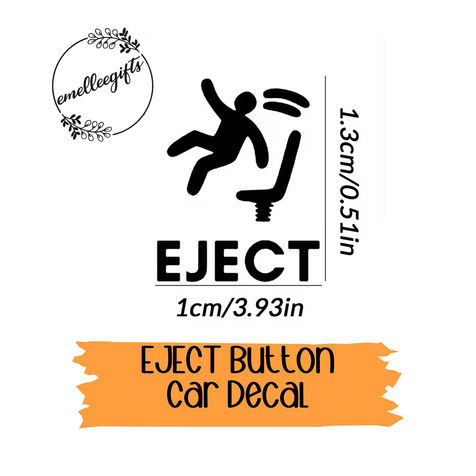 Eject Button Decal ~ Small Decal for Car - Etsy