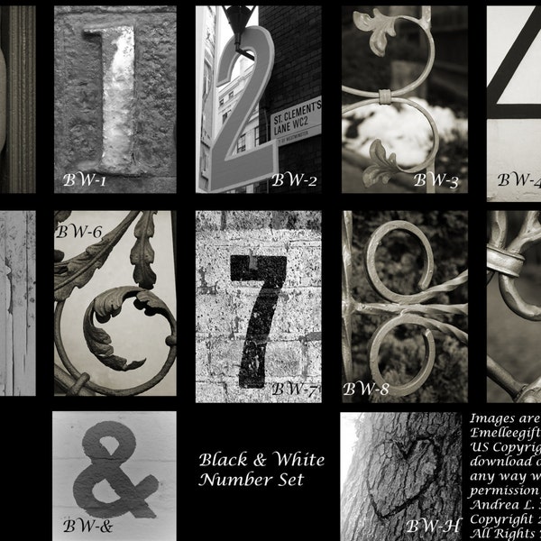 Alphabet Number or Heart Art Photography~ 4x6 Digital Print ~ 13 Letter Photos Included