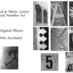 Fotografia artística com letras do alfabeto ~ Impressão digital 4x6 ~ 256 fotos de letras incluídas