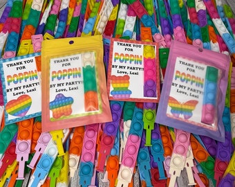 Fidget Bracelet Favor Bags ~ Pop it Bracelet Party Favor~ Fidget Birthday Party Favors ~ Pop it Party Favor ~ Fidget Bracelet Favor Bags