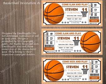 Basketball Ticket Invitation #1