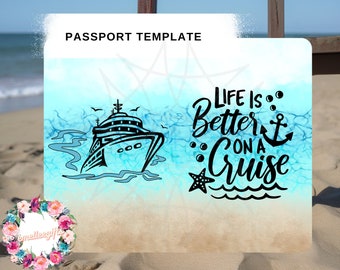 DIY Cruise Passport ~ Passport Cover Template ~ Digital Copy ~ Travel Book Digital Print ~ Everywhere Passport Book ~ Cruise Passport Cover