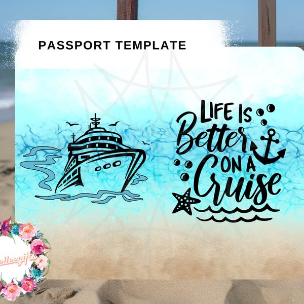 DIY Cruise Passport ~ Passport Cover Template ~ Digital Copy ~ Travel Book Digital Print ~ Everywhere Passport Book ~ Cruise Passport Cover