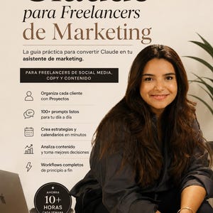 Claude för frilansmarknadsföring | Komplett guide med över 100 uppmaningar | Sociala medier, copywriting och innehållsskapande | Digital PDF