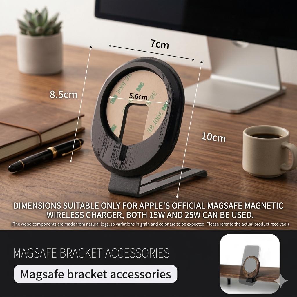 Personalized Walnut Wireless Charger Stand | Custom Engraved Desk ...
