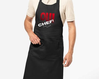 OUI Chef! – Je nieuwe favoriete keukenschort, gemaakt van 100% biologisch katoen.