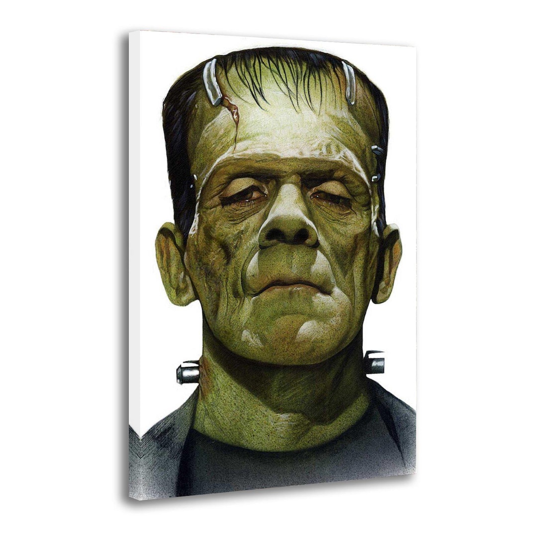 Frankenstein Png Painting on Canvas Wall Art Poster Picture Print ...