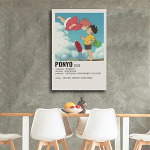 Ponyo Movie Poster Print: Studio Ghibli Wall Art (2008) image 4