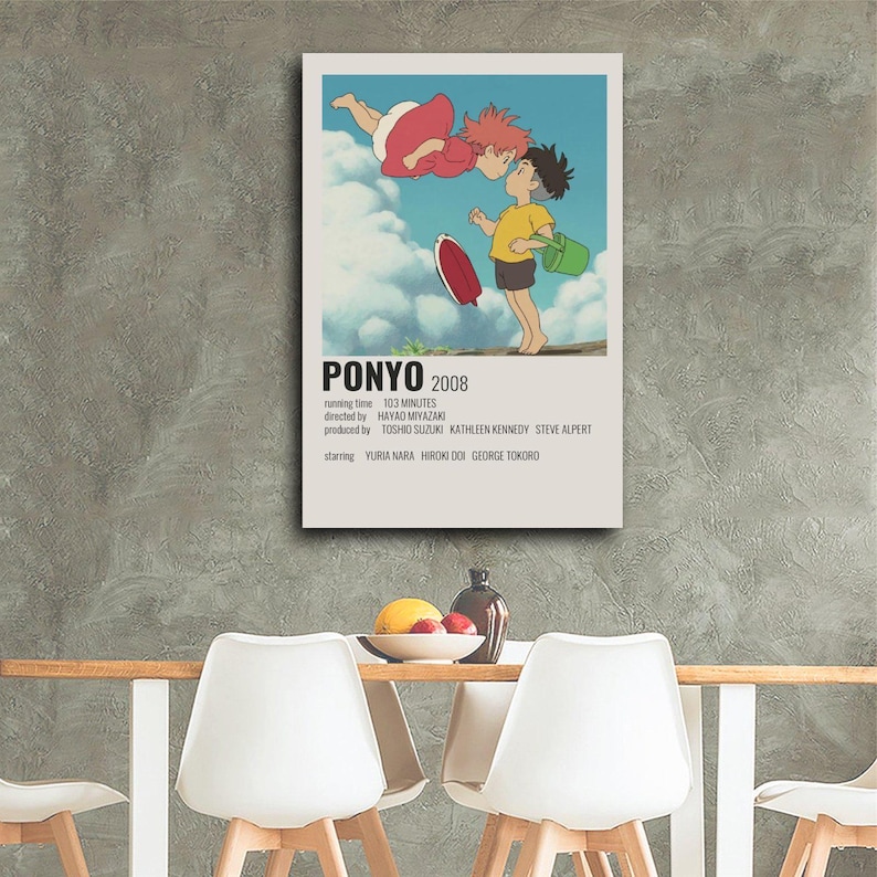 Ponyo Movie Poster Print: Studio Ghibli Wall Art (2008) image 4