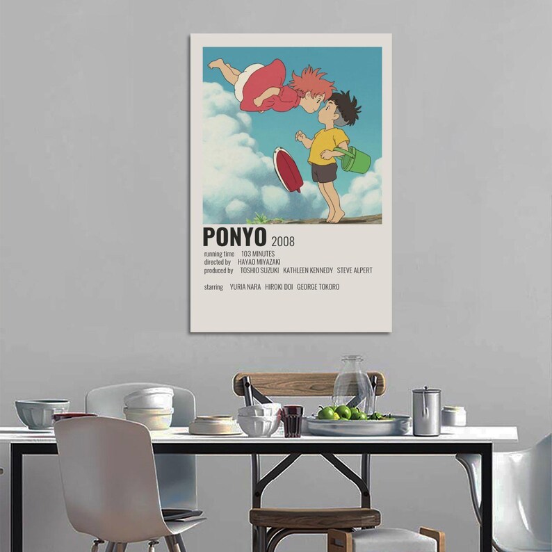 Ponyo Movie Poster Print: Studio Ghibli Wall Art (2008) image 9
