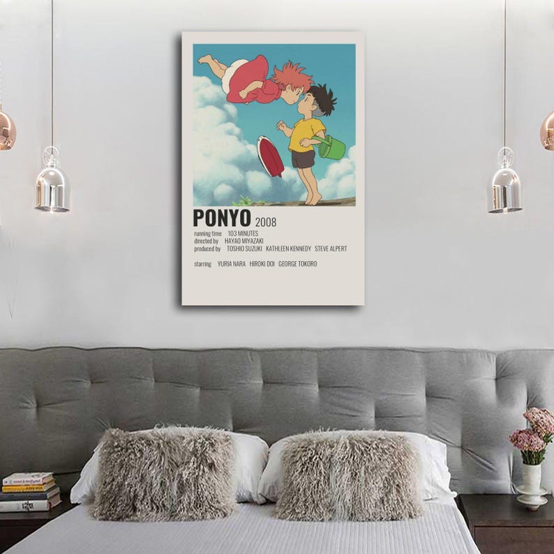Ponyo Movie Poster Print: Studio Ghibli Wall Art (2008) image 8