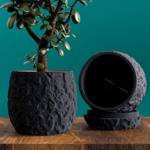 Puede incluir: Una taza de cerámica blanca con un asa negra y el texto "But First, Coffee" en negro y negrita. La taza está sobre una superficie de madera. La taza mide aproximadamente 10 cm de alto.